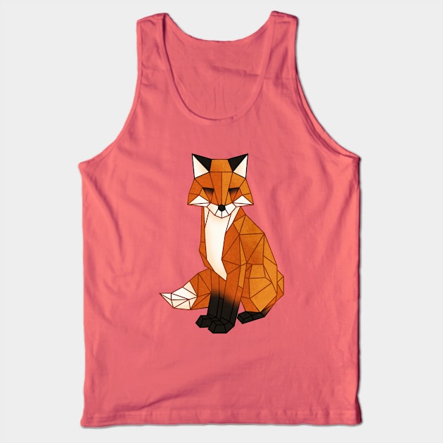 Origami fox Tank Top by rakelittle